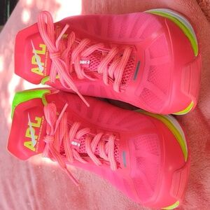 APL Women's Sneakers in Hot Pink and Lime